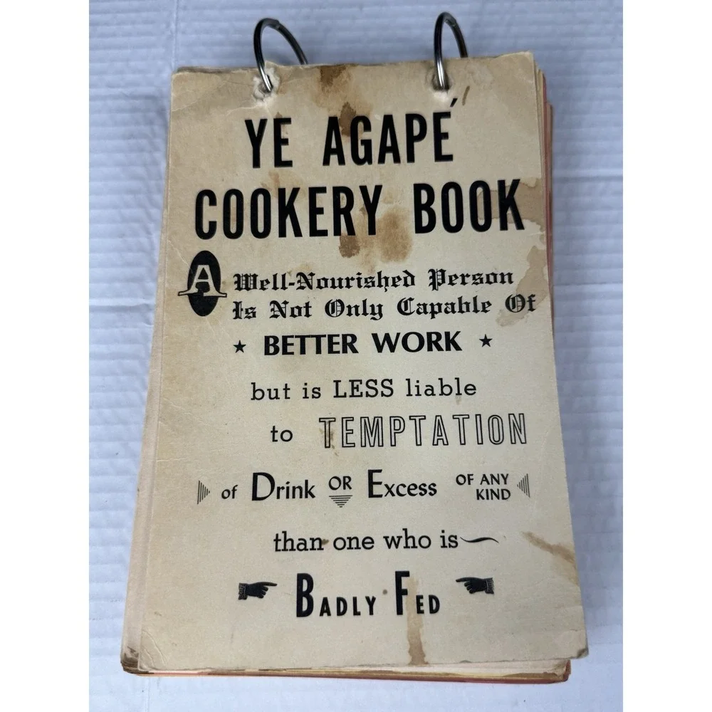 Vintage Favorite Recipes Cookbook Agape United Methodist Church Lubbock, TX 1973
